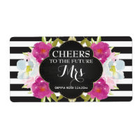 Mini Champagne Label Bridal Shower Favor