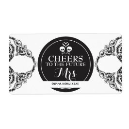 Etiqueta Mini Champagne Label Bridal Shower Favor