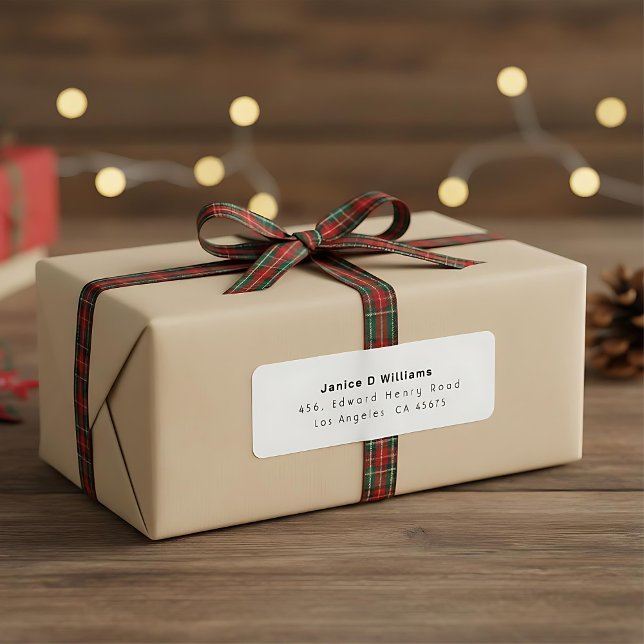 Etiqueta mínima de la dirección de devolución blan (Subido por el creador)