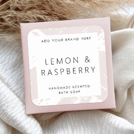 Etiqueta mínima de producto de casquillos grises r