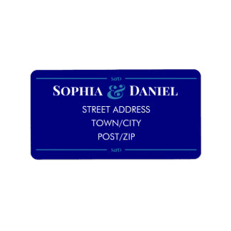 Etiqueta Minimal Modern Editable Wedding RSVP Address Label