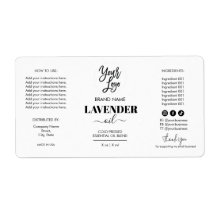 Minimalist Dropper Bottle Product Label Logo