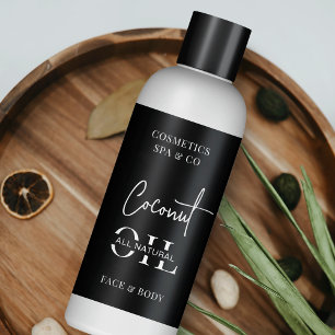 Etiqueta minimalista de frasco cosmético de color