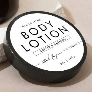 Etiqueta Minimalista de Frasco de Loción Exfoliant