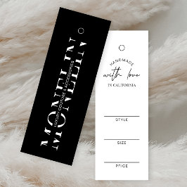 Etiqueta minimalista de precio de ropa moderna en 