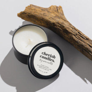 Etiqueta minimalista de vara de soja