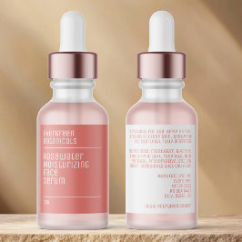 etiqueta minimalista moderna de botella de gotero 