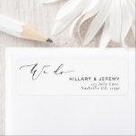 Etiqueta Minimalista moderno Realizamos Dirección de Retorn<br><div class="desc">#zazzlemade</div>