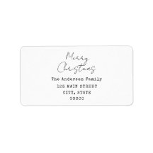 Minimalista Navidad manuscrita y navidad