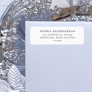 Etiqueta Mínimo y Moda   Azul blanco y marino