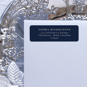 Etiqueta Mínimo y Moda   Azul marino