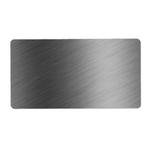 Etiqueta Mirada metalizado de aluminio cepillada