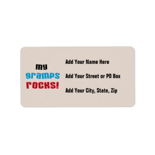 Etiqueta Mis Gramps Rocks camisetas y regalos