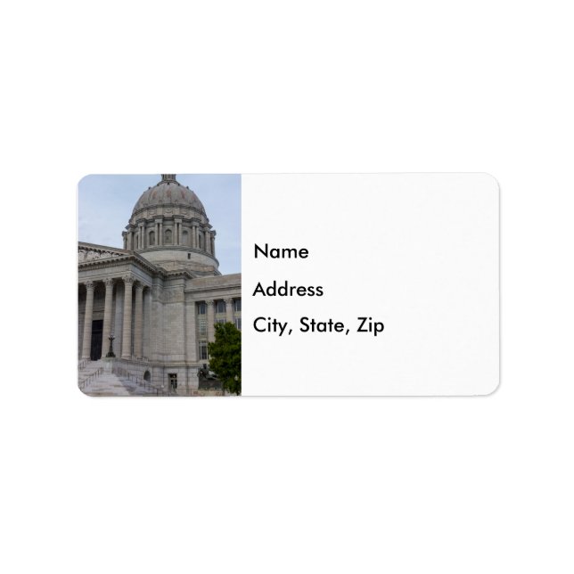 Etiqueta Missouri Capitol Address Labels (Frente)