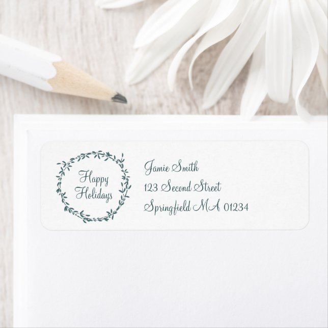 Etiqueta Mistletoe with Personalized Message (In situ)