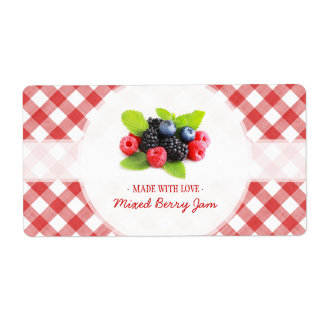 Etiqueta Mix Berry Jam Red Fruits