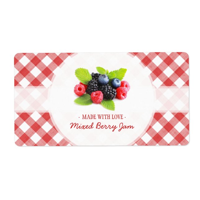 Etiqueta Mix Berry Jam Red Fruits (Frente)