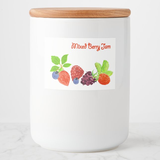 Etiqueta mixta de mermelada de Berry (Anverso)