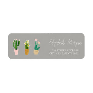 Etiqueta Moda Cactus románticos plantados