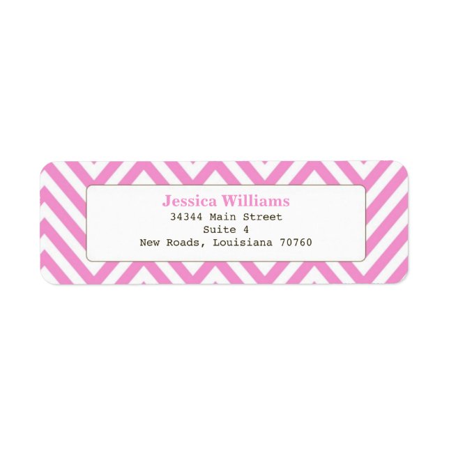 Etiqueta Moda Chevron (Frente)