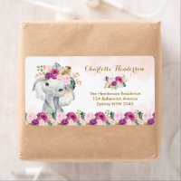 Moda Elefante Tropical Floral Verdor Selva Bebé