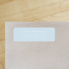 Etiqueta Moda Elegance Light Blue Return Address