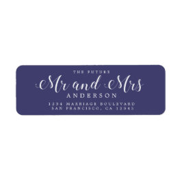 Etiqueta Moda Guión Futuro Sr. Sra. Boda Dirección de Retor