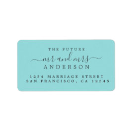 Etiqueta Moda Guión Futuro Sr. Sra. Boda Dirección de Retor