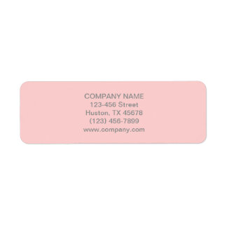Etiqueta Moda moderna Minimalista Cosmetólogo rosa rubor