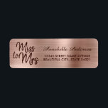 Etiqueta Moda Rosa Rosa Rosa Oro Relieve metalizado Metaliz<br><div class="desc">Miss Relieve metalizado dorado rosa rosado Rubor a Sra. Label</div>