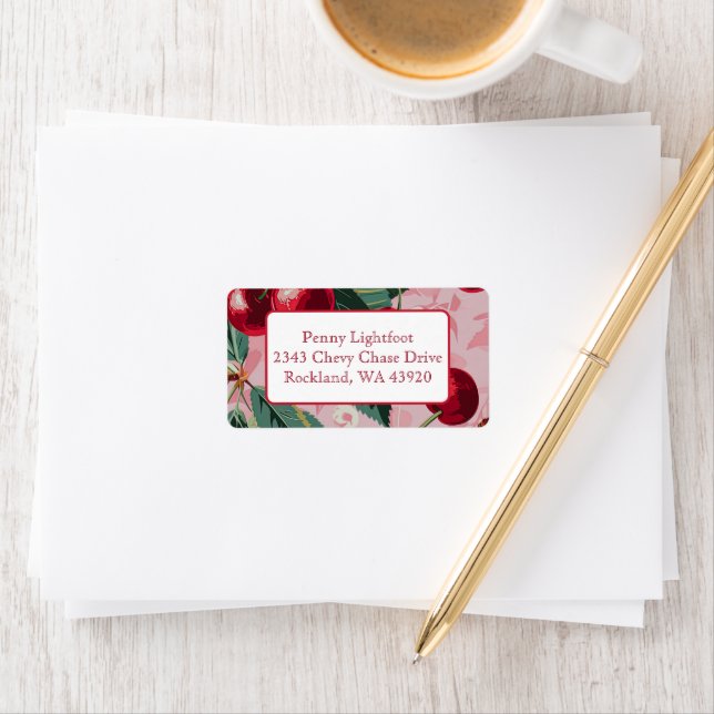 Etiqueta Moda Vieja Rosa 'Cherry Pop' (In situ)