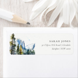 Etiqueta Moda Yosemite Parque Nacional CA Dirección de acua