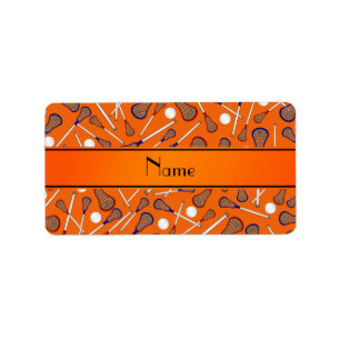 Etiqueta Modelo anaranjado conocido personalizado del