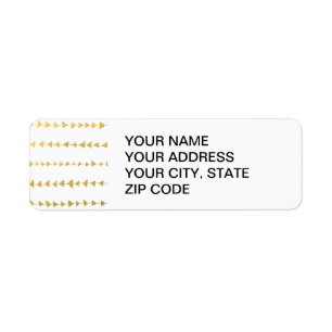 Etiqueta Modelo blanco de las flechas del falso Relieve