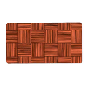 Etiqueta Modelo de madera del piso de entarimado de la