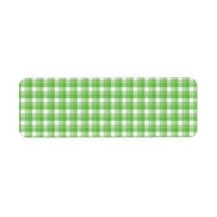 Etiqueta Modelo del control de la guinga. Verde y blanco