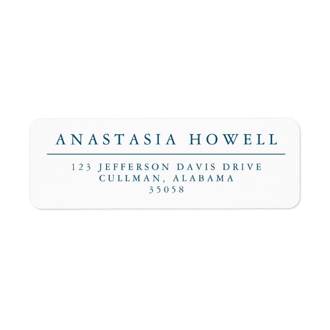Etiqueta Modern Address Labels (Frente)