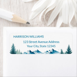 Etiqueta Modern Adventure Graduation Party