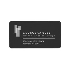 Etiqueta Modern Architectural Blocks Logo