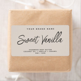 Etiqueta Modern body butter simple elegant cosmetics