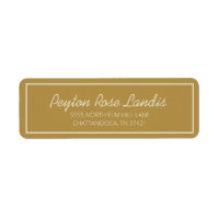 Modern Gold Cream Script
