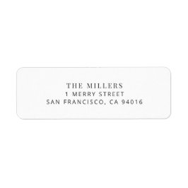 Etiqueta Modern Minimalist Wedding Address Label