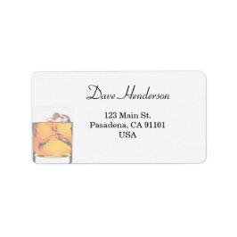 Etiqueta Modern Scotch Glass