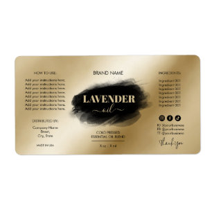 Etiqueta Modern Simple Dropper Bottle Product Labels