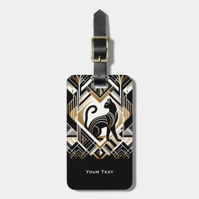 Etiqueta moderna abstracta decorativa para el equi (Frente Vertical)