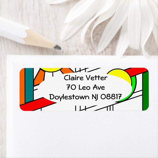 Etiqueta Moderna apariencia de vidrio templado (In situ)