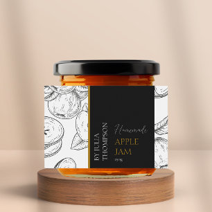 Etiqueta moderna de Apple Jam