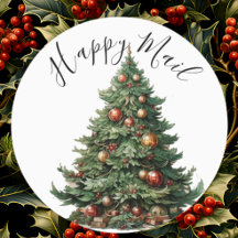 Etiqueta moderna de color de agua dulce de árbol d