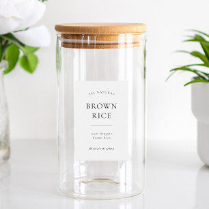 Etiqueta moderna de comida para panadería