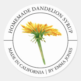 Etiqueta moderna de Dandelion